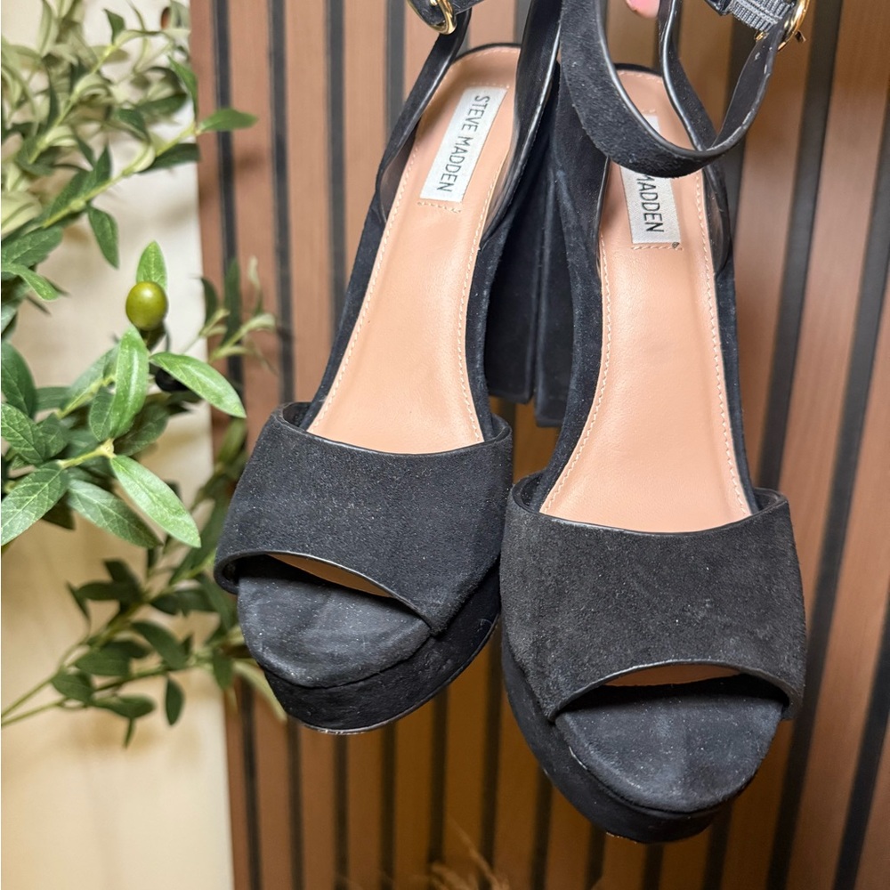 Steve Madden Madeline Black Women's Heels